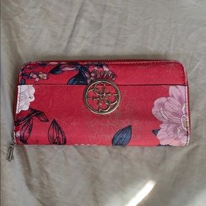 Guess floral wallet